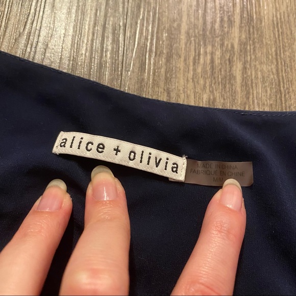 Blue Alice + Olivia Silk Tank Top - Picture 7 of 7